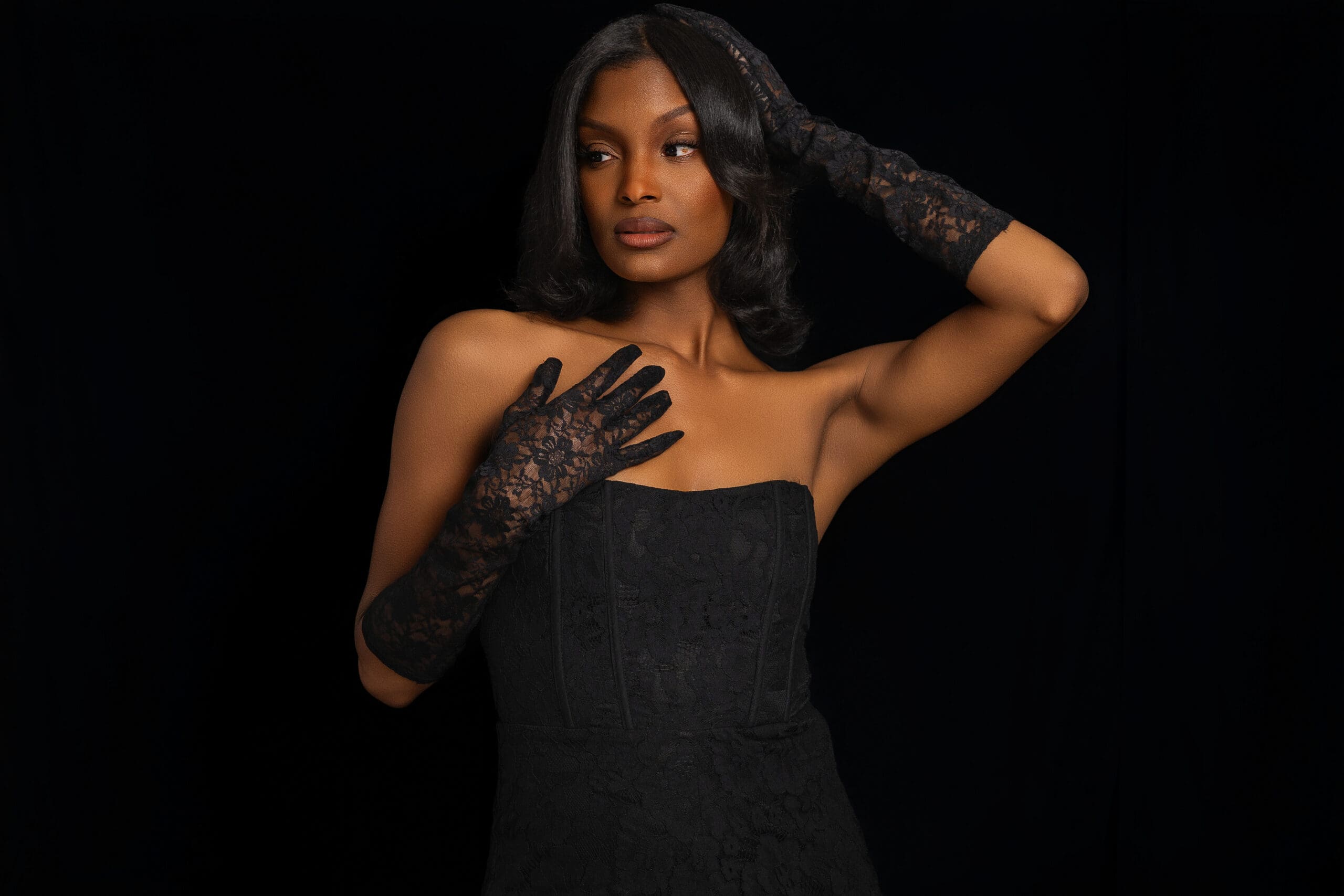 Atlanta woman milestone portrait session at Turron House Studio.