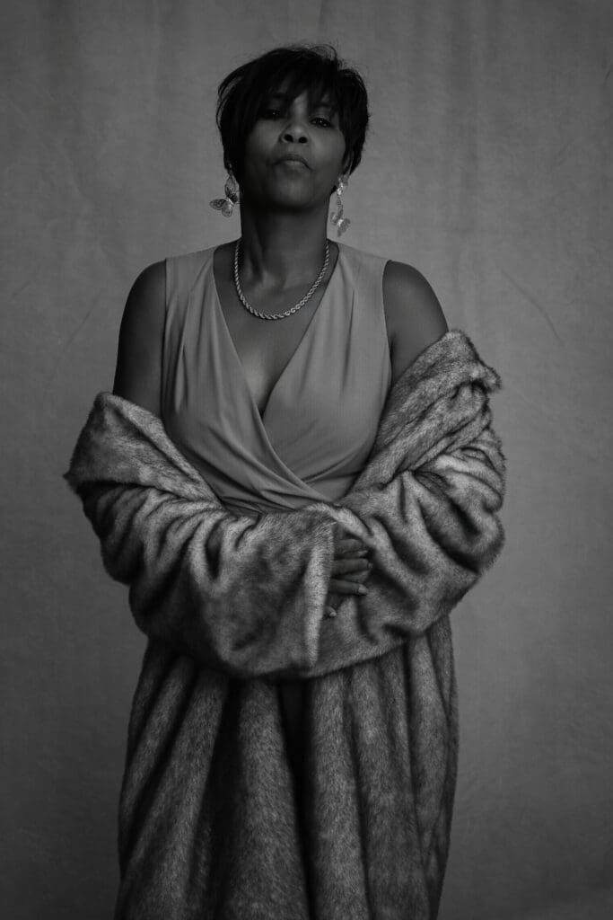 editorial style portrait of woman in natural light at turron house