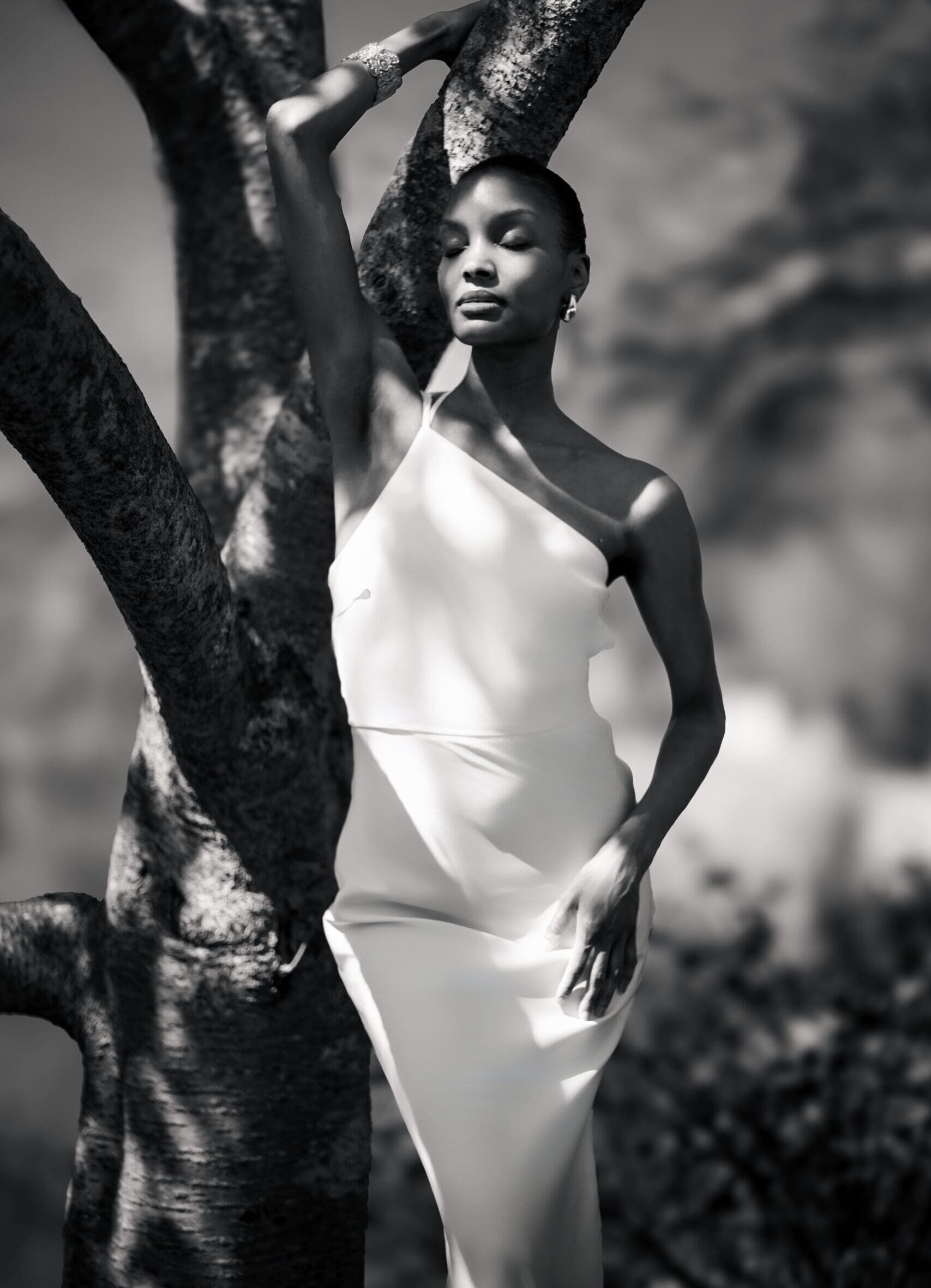 woman in editorial portrait after graduation atlanta