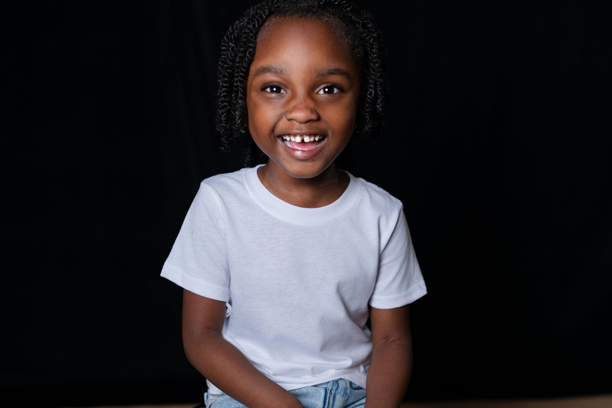 School picture day photo of child in daycare.